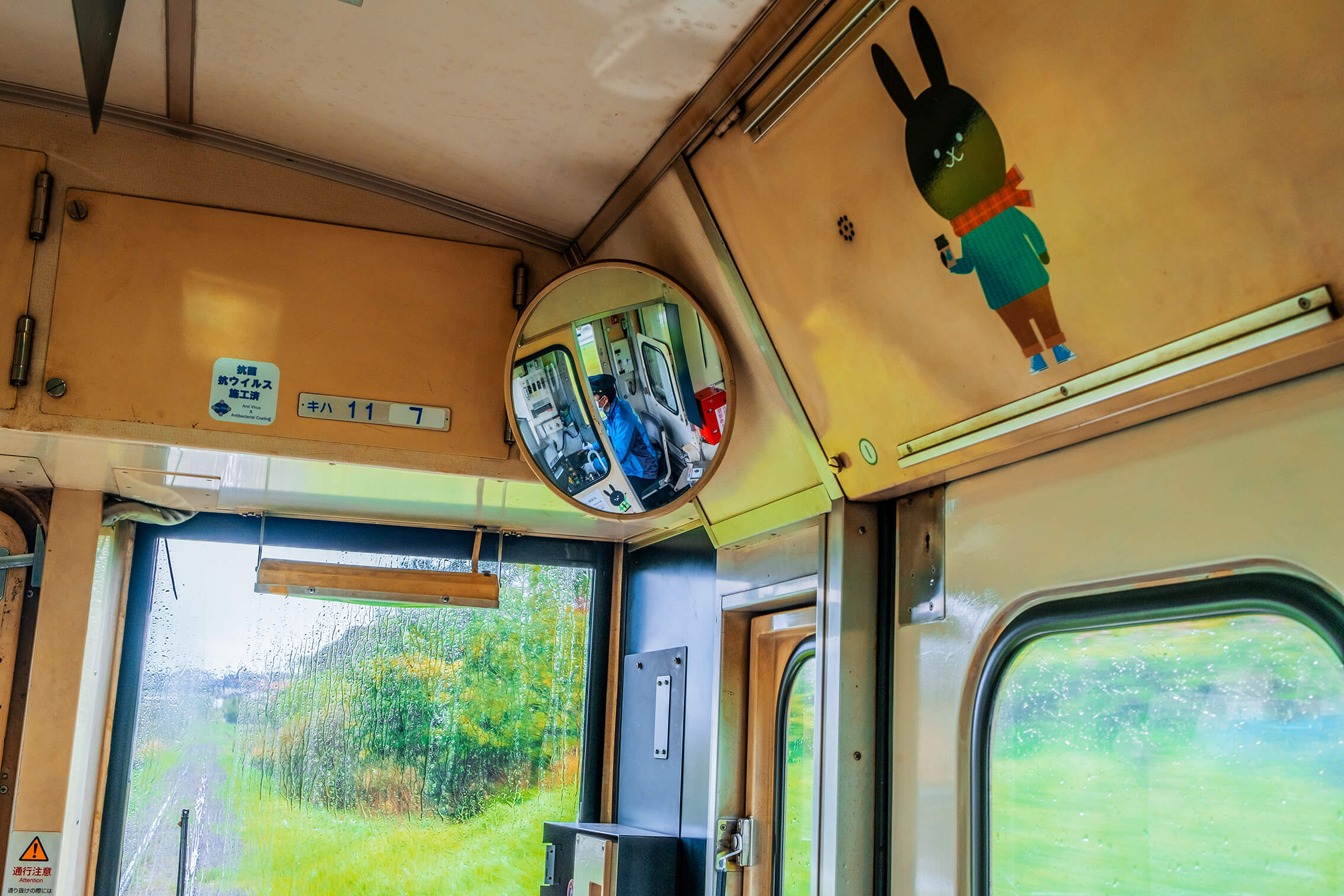 inside the train